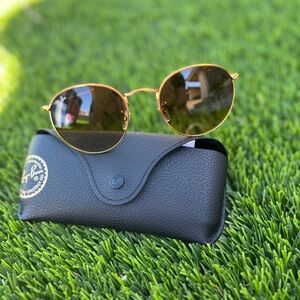 Ray Ban Round Metal Sunglasses
